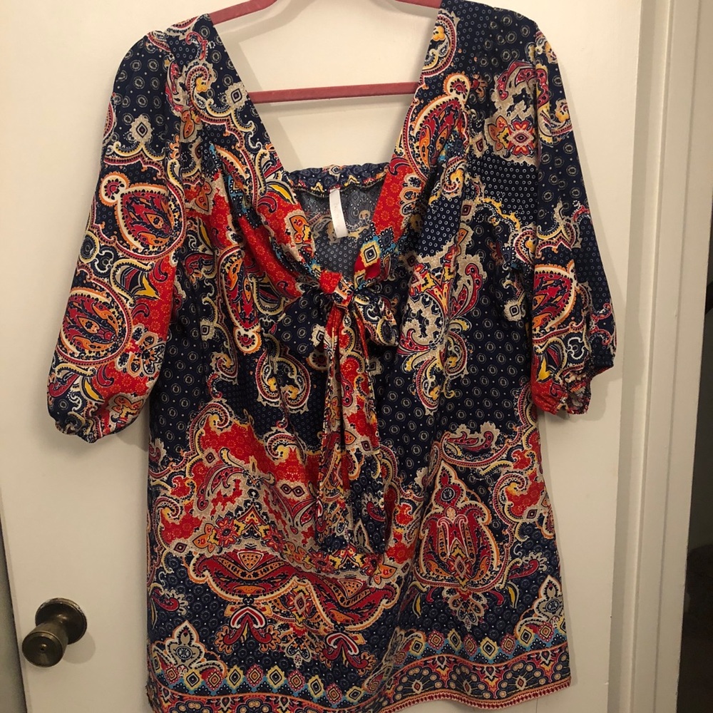 Boutique, worn once, off shoulder top!